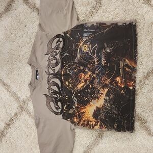 Godspeed "Steel Sharpens" Gray Mens Graphic T-Shirt Size M